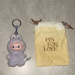 Mini La boo-boo Lavender Plush Keychain (E)